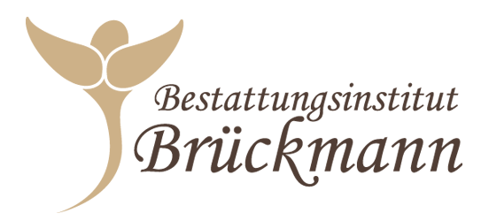 Logo Bestattungsinstitut Brückmann mit Engel-Signet